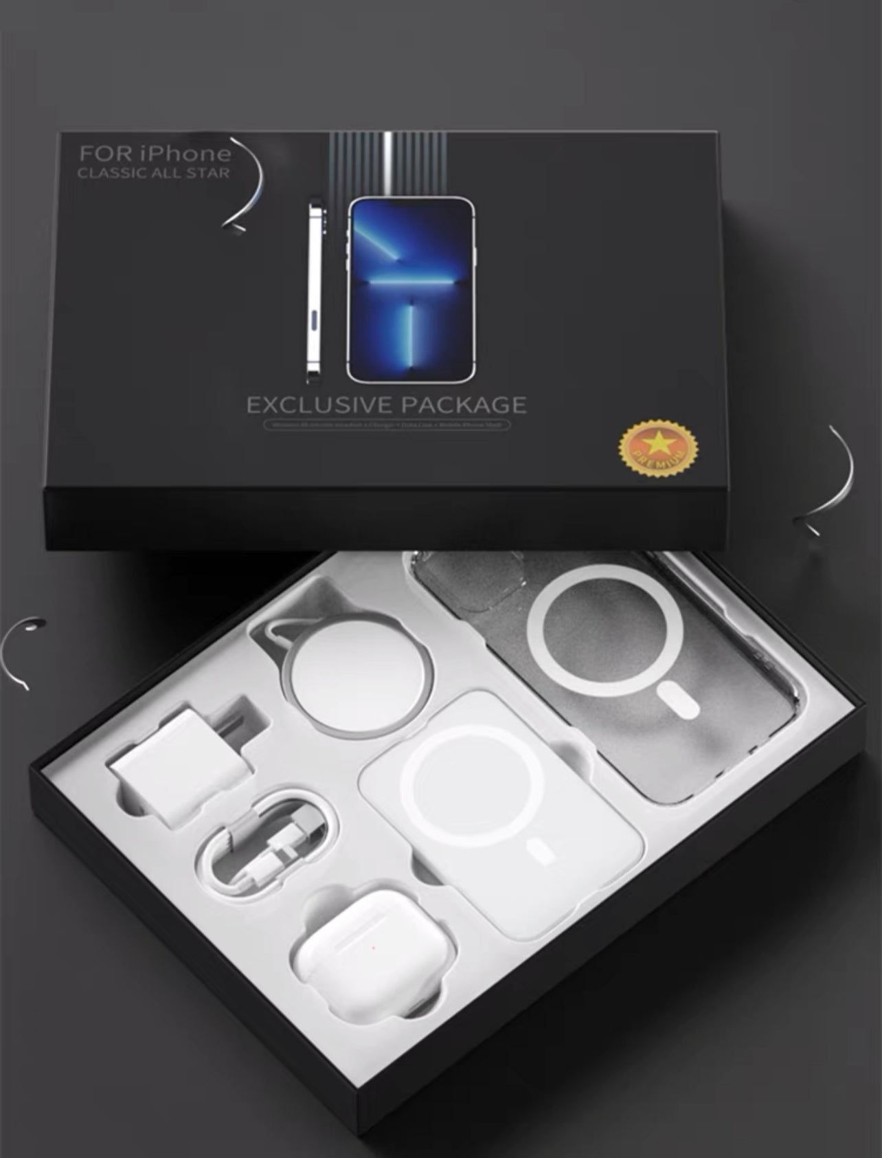 Deluxe iPhone Accessories Box” - Ultimate Gift for Apple Enthusiasts! Deluxe iPhone Accessories Box” - Ultimate Gift for Apple Enthusiasts!